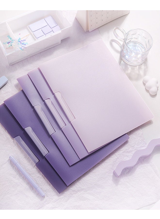 مجلدات ملونة متدرجة، 3 مجموعات من 15 مجلدًا بلاستيكيًا، تخزين تصنيف البيانات المكتبية A4، جيوب تخزين معلومات البيانات التعليمية والتجارية (3 أنظمة ألوان) - Image 5